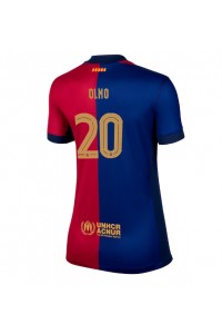 Barcelona Dani Olmo #20 Fotballdrakt Hjemme Klær Dame 2024-25 Korte ermer